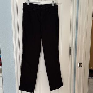 Good American Black Straight Leg Jeans